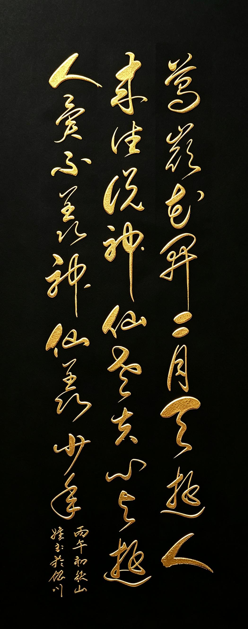品读这幅书法，令人感慨：真正能让人忘记年龄的，莫过于一颗不老的心。
 
岁月匆匆