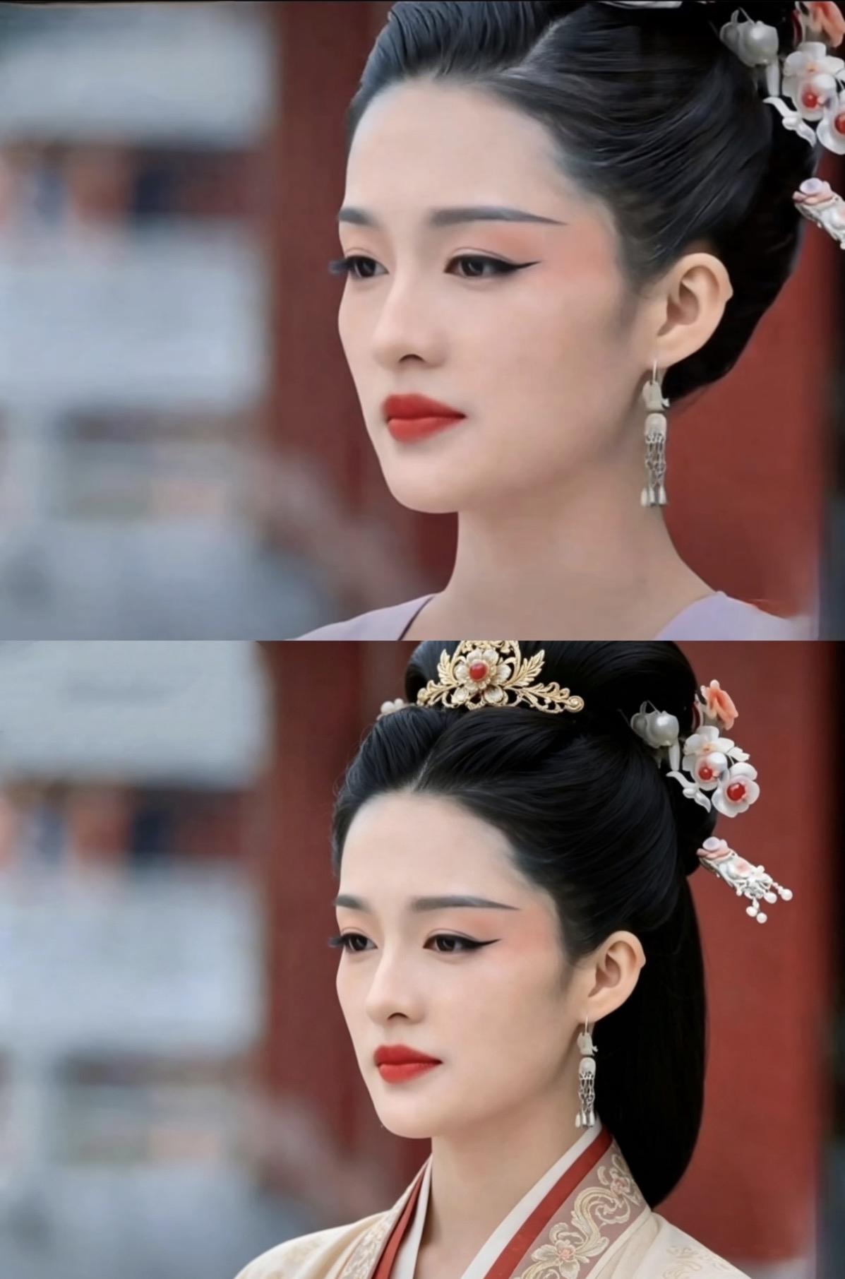 突然觉得发现元淳这个妆也很适合汉代古装造型。
有种蛇蝎美人的感觉。