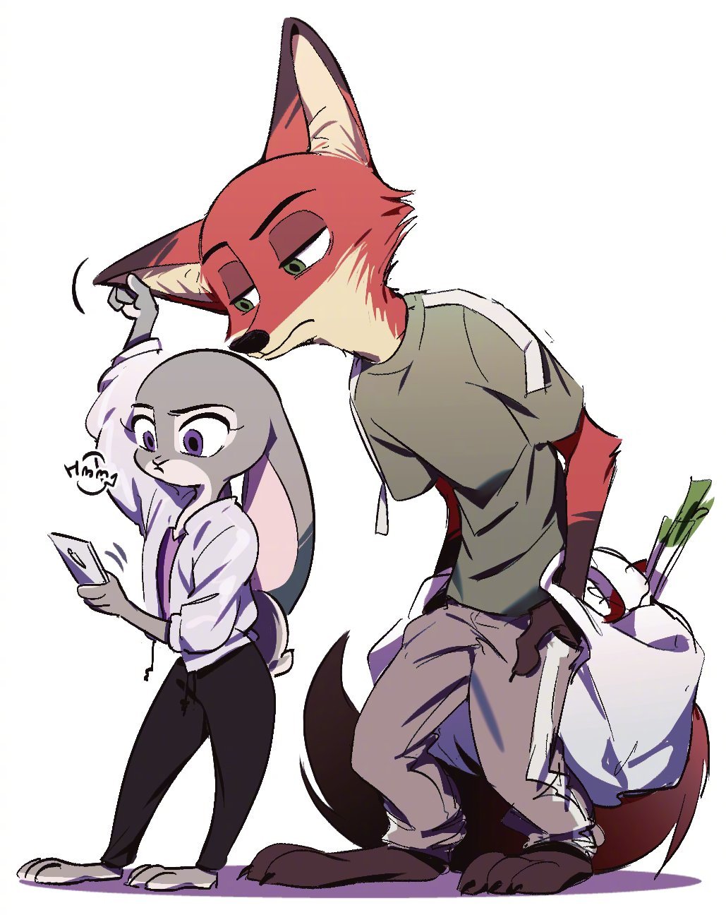 疯狂动物城2 Nokbo老师画的狐兔小情侣甜到齁