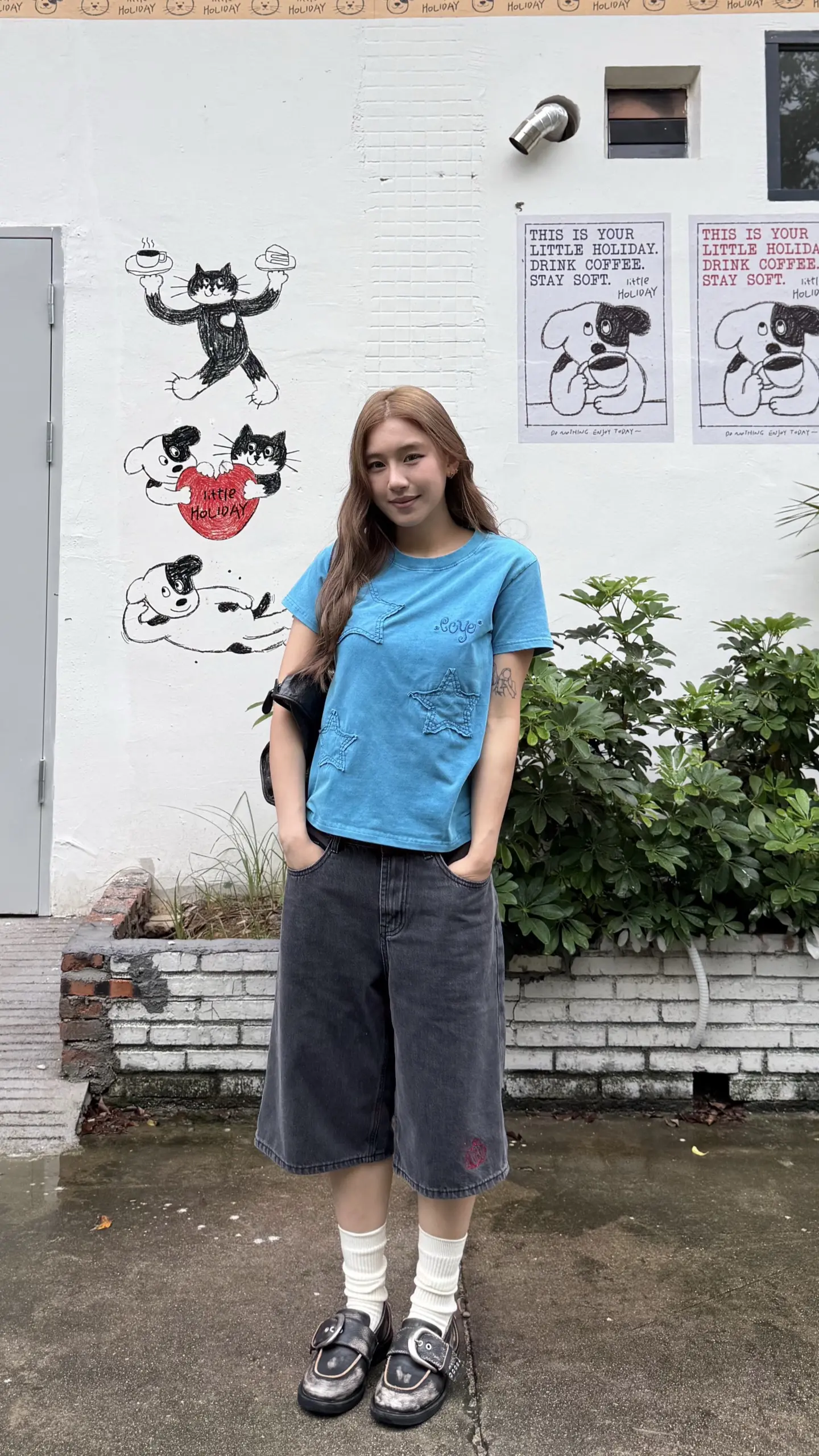 夏天好爱蓝色。