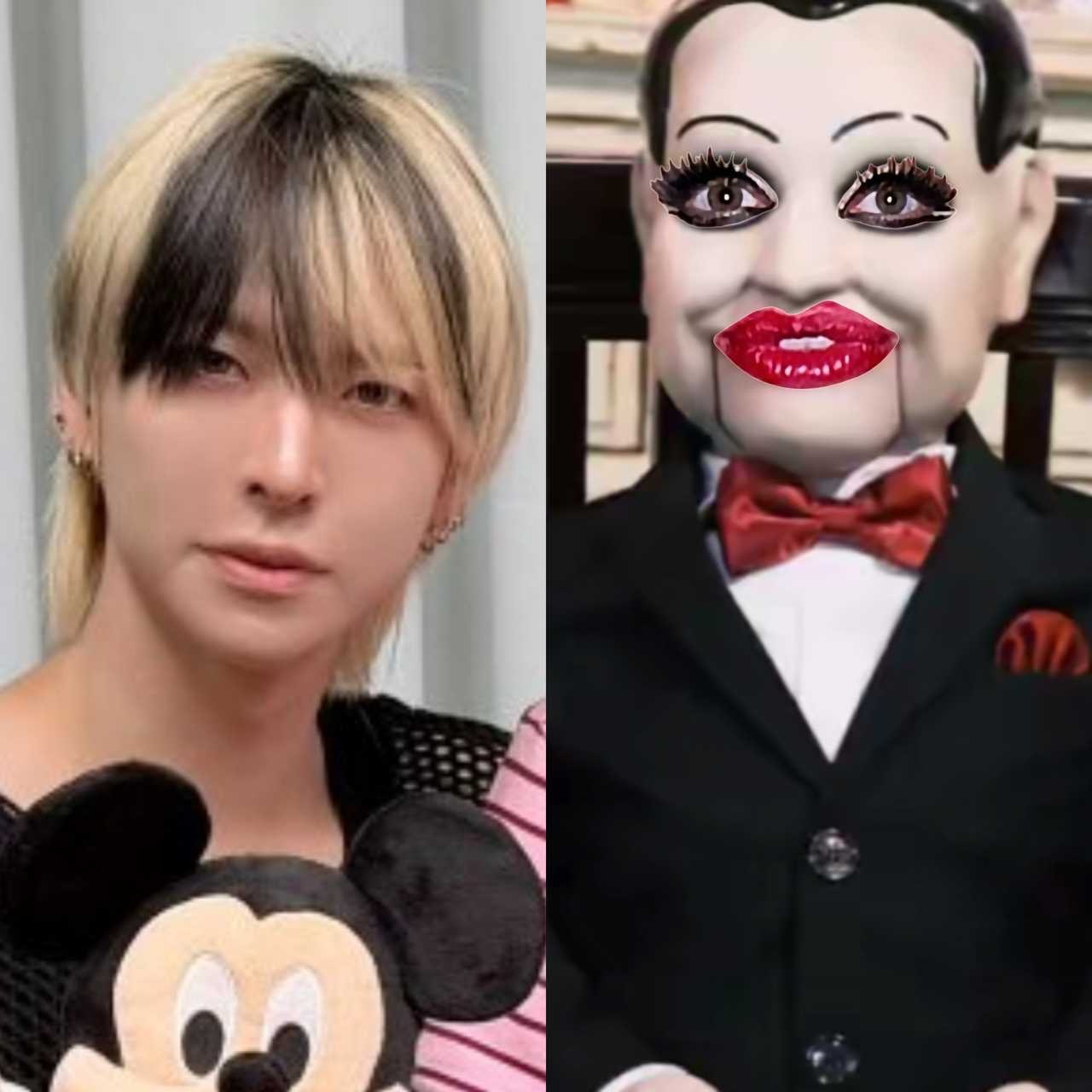 🔥找不同🙄耗儿这个木偶纹横生😂（给比利码了是怕有女孩怕这种人偶） 
