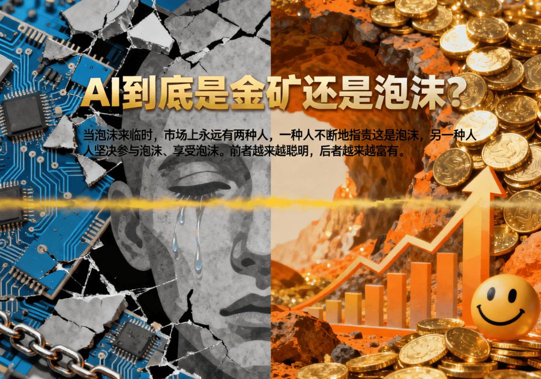【美国AI泡沫为何中国没有】
中美互联网思维早就不同了。
美国起跑的早，但思路总