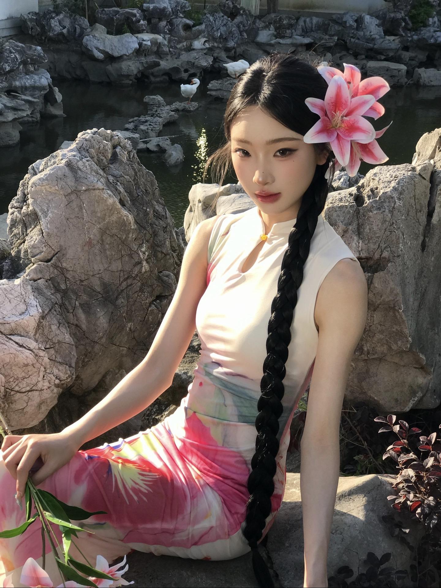 新中式旗袍我愿一辈子追随你