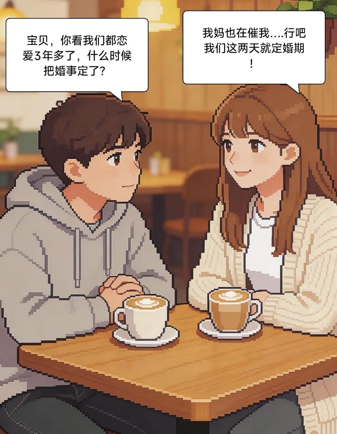 “ 你妈妈，这是不想我们结婚呢 ”[笑哭][笑哭]