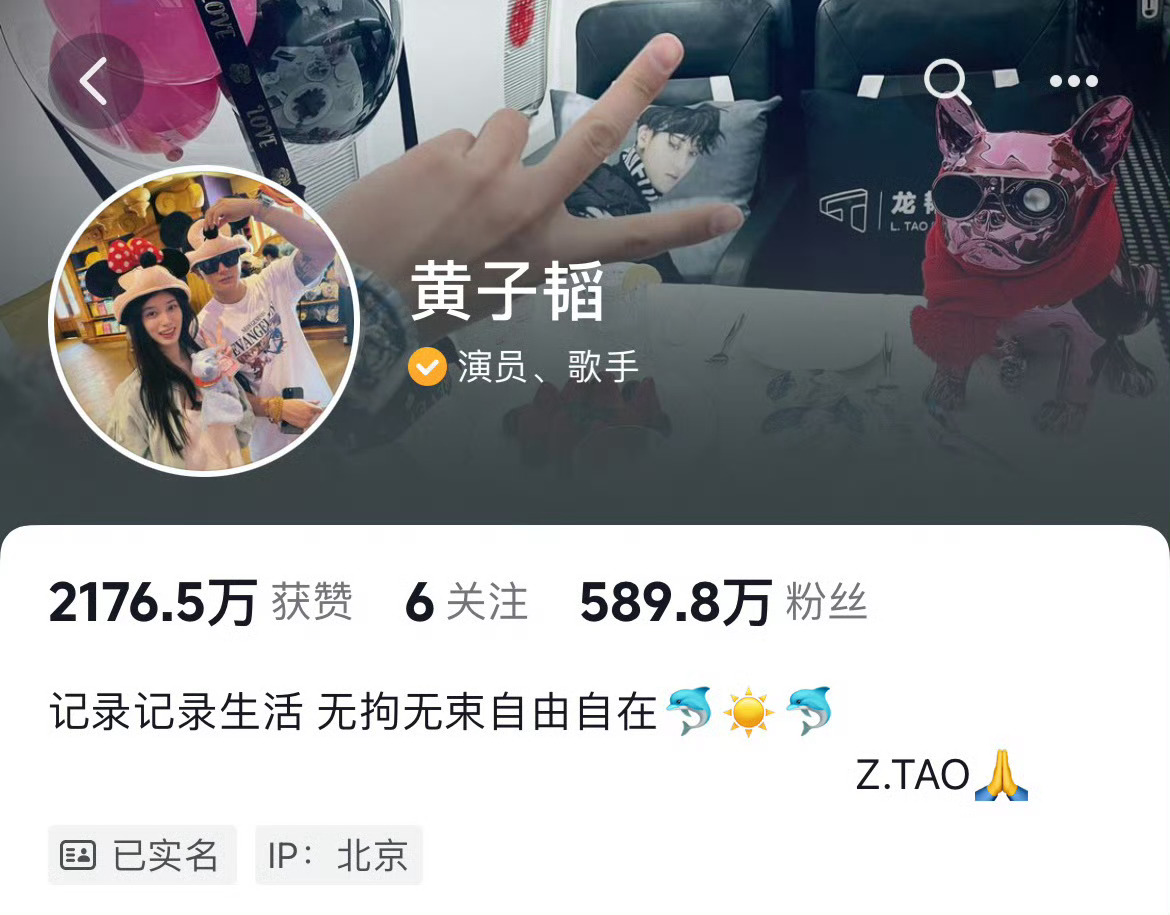 #黄子韬双人头像##黄子韬置顶官宣视频# 黄子韬是个大恋爱脑吧！刚官宣就迫不及待