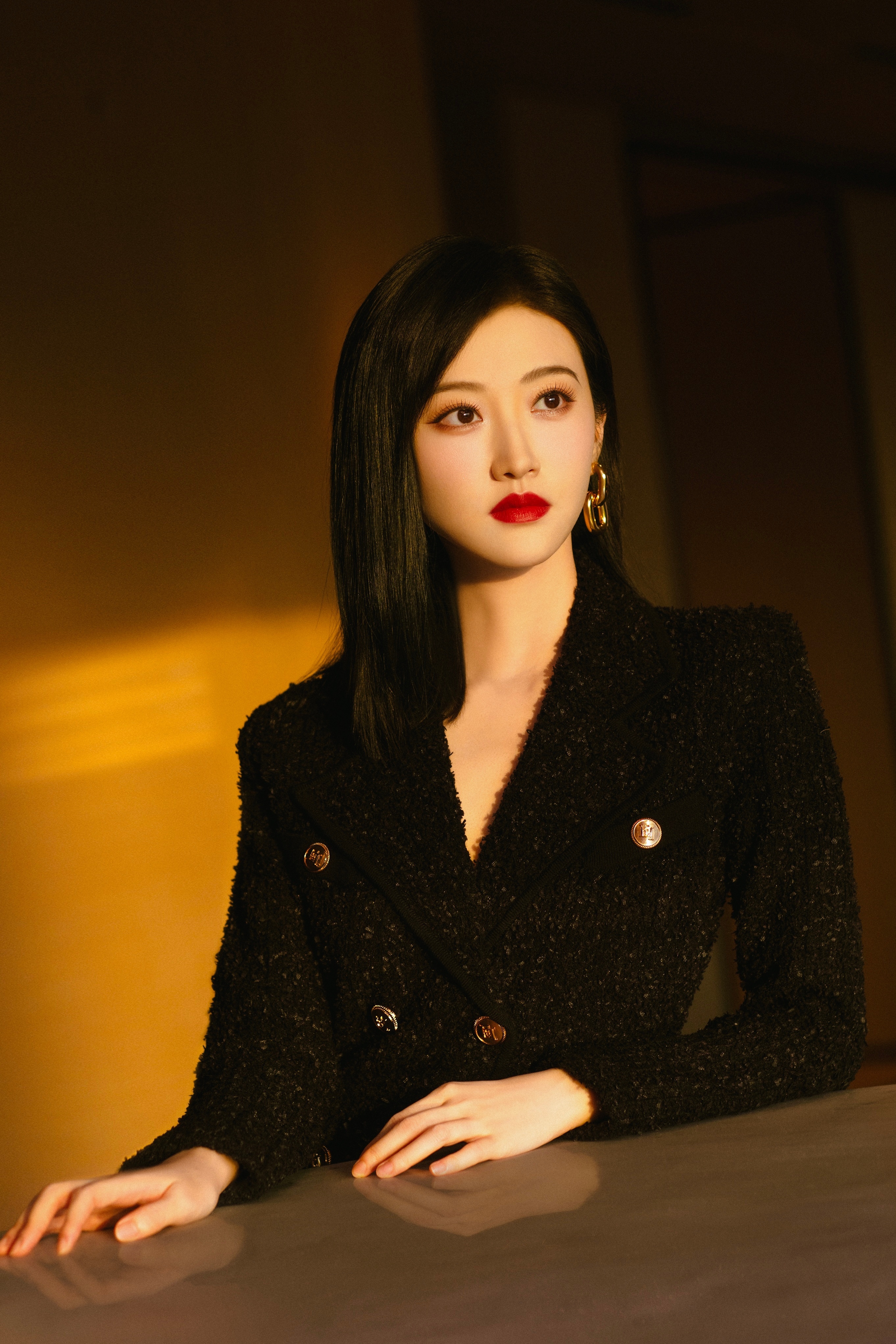 景甜  #景甜女王红唇妆# ​​​