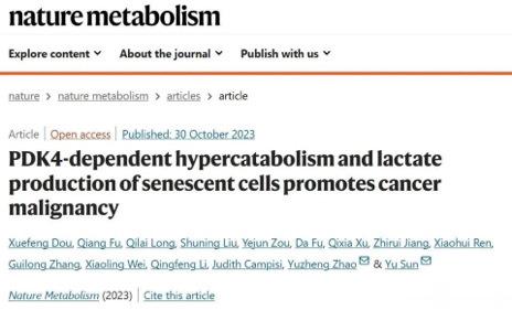 《自然·代谢》：找到衰老细胞的“还原键”！中国科学家发现衰老细胞关键代谢酶，抑制
