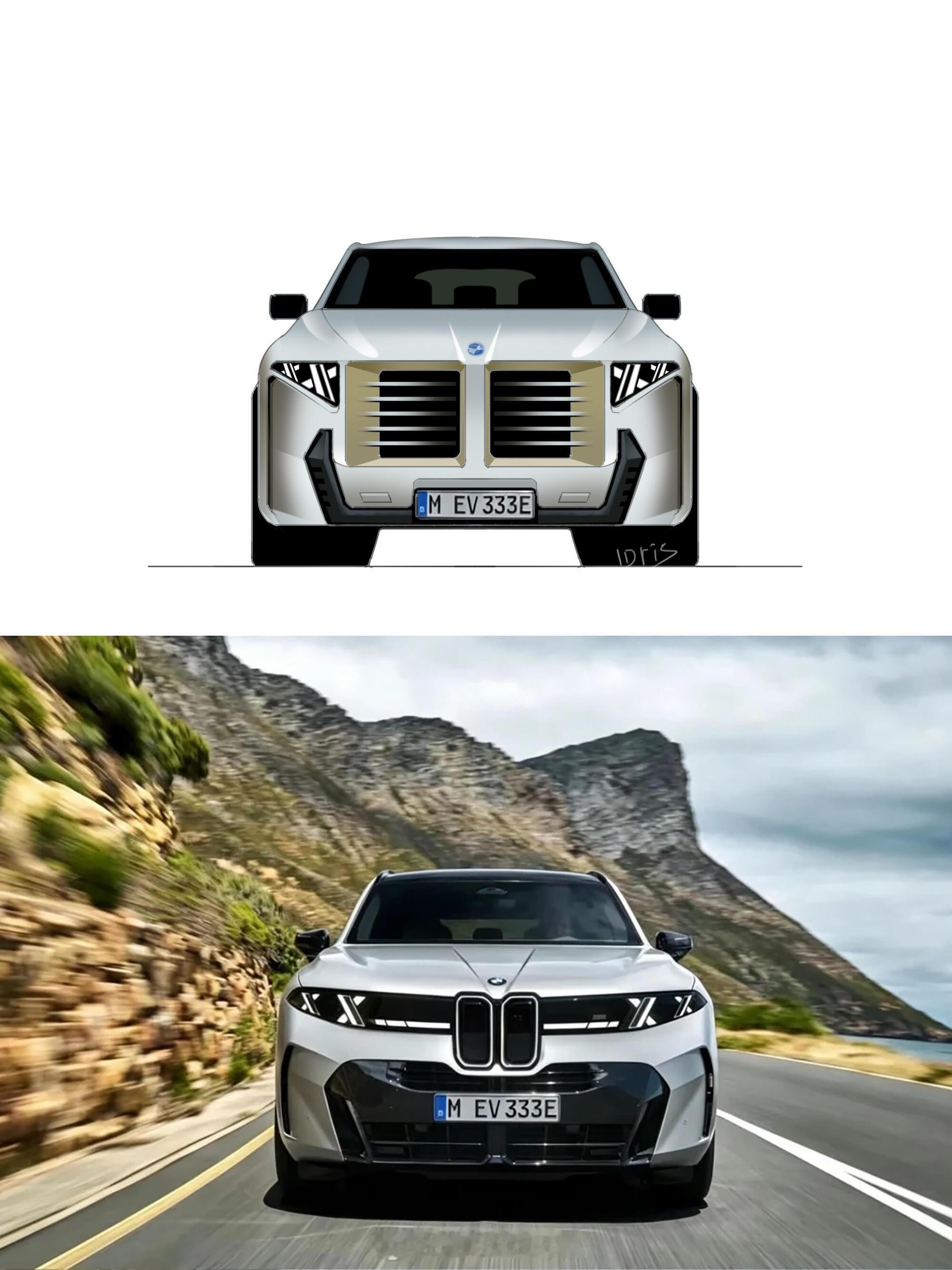 大v聊车 宝马新X5丑吗？大家都说丑，上下对比的话，你们觉得呢？汽场全开宝马x5