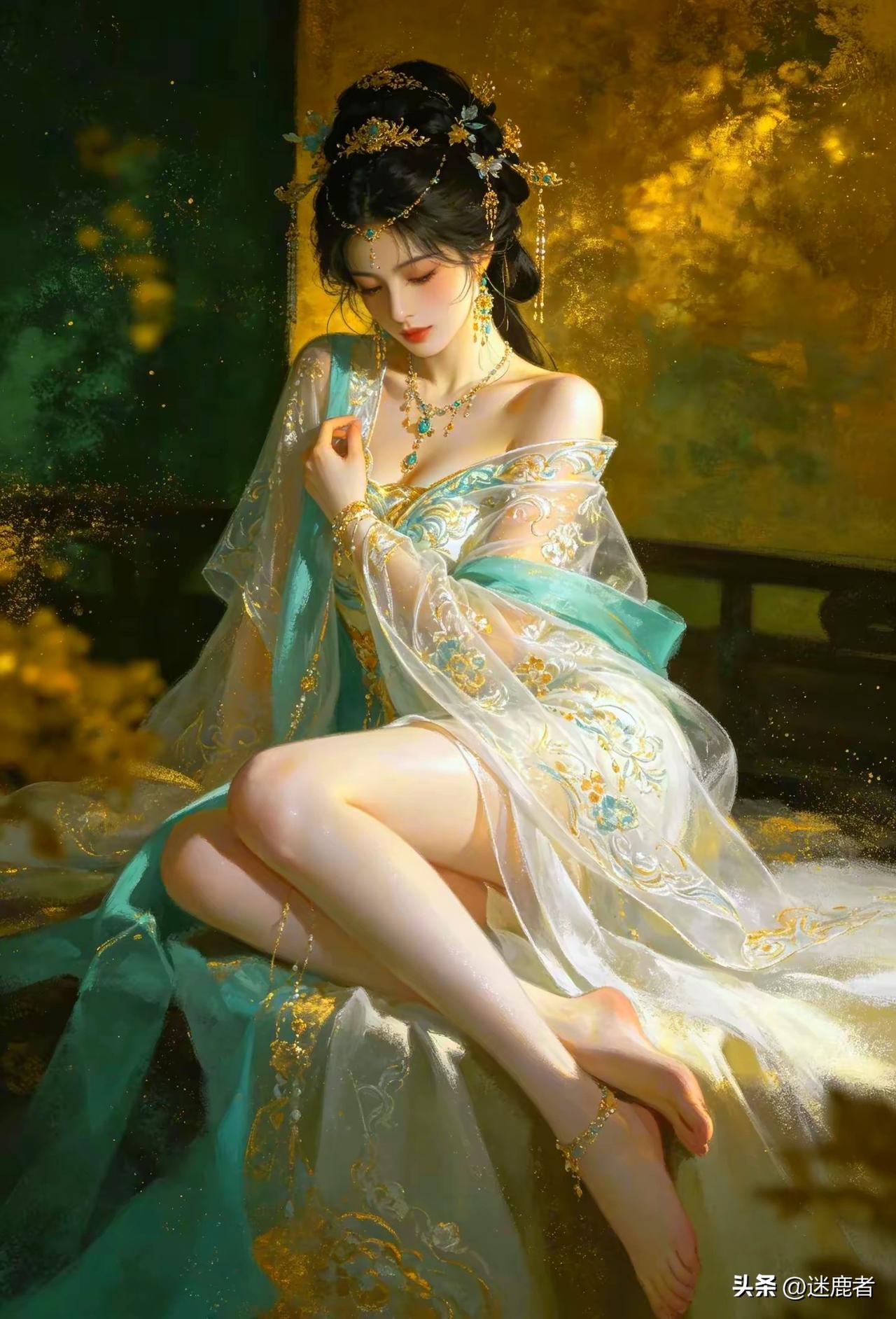 夏日生活打卡季流光溢彩的华服加身，回眸瞬间惊艳时光，穿越千年的古典美人，美得让人