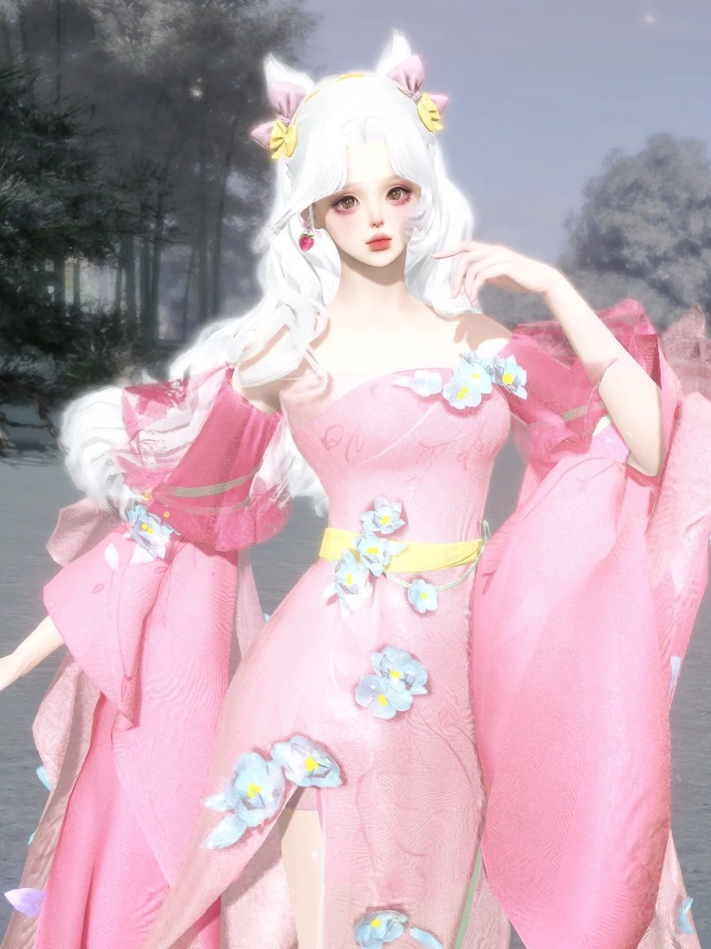 你听“花会枯萎，粉色永不凋零。”🎀🌸