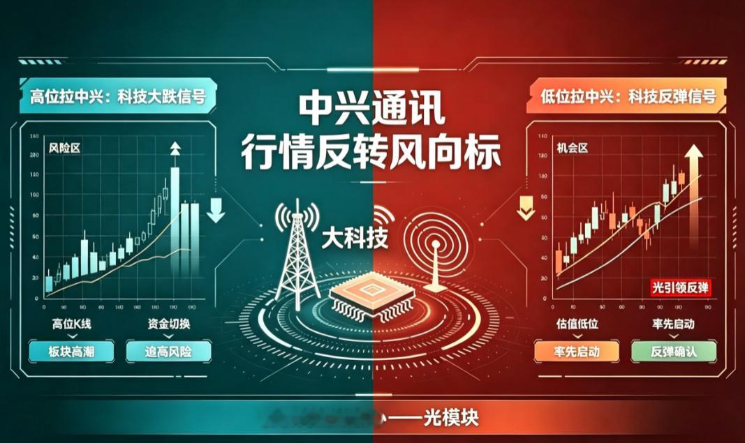 中兴通讯，行情反转风向标科技股高位震荡拉中兴通讯，要注意科技高潮的风险。科技股低