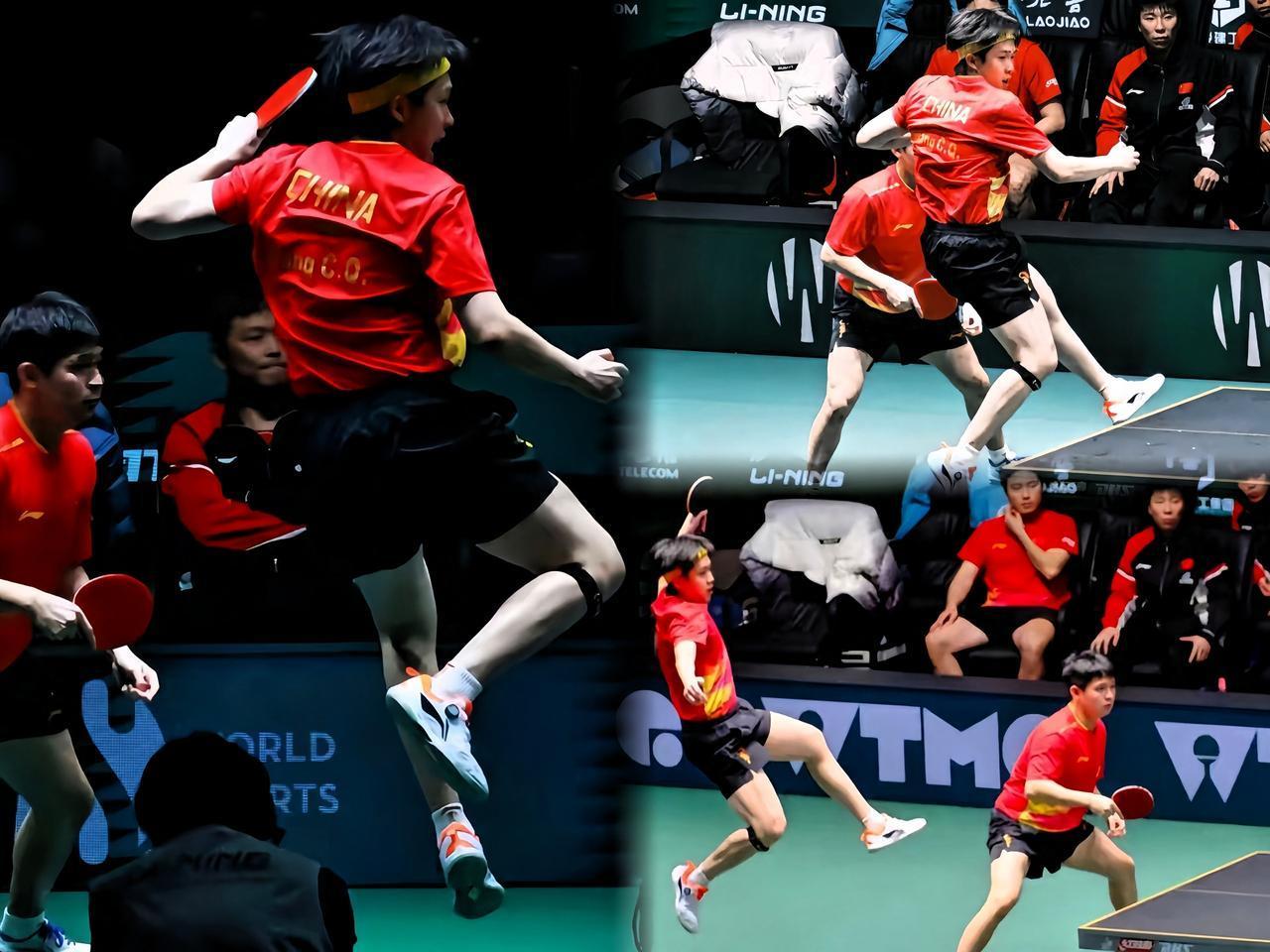 小石头估计都愣住了：
哥！我的天，
你这跟飞起来有啥区别？！

头哥昨天这场男双