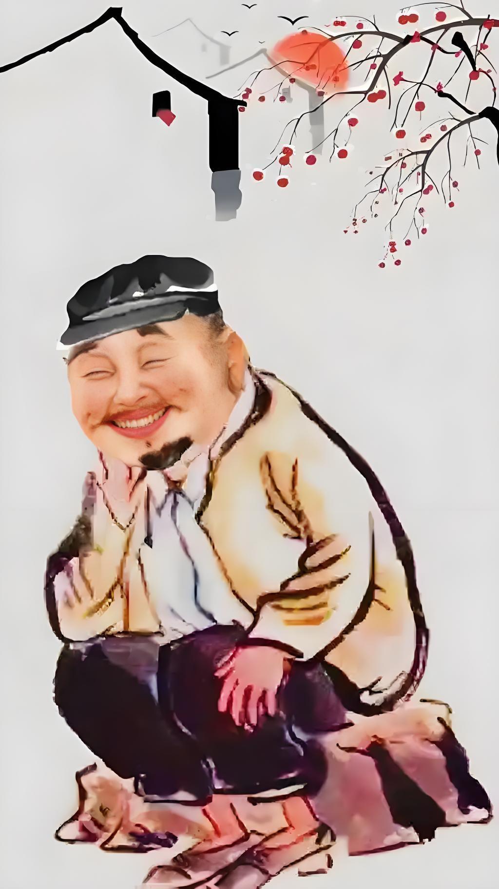 年过五十容渐老，
孤独半生情未了，
不知何时春来到，
………？

上联：年过半百