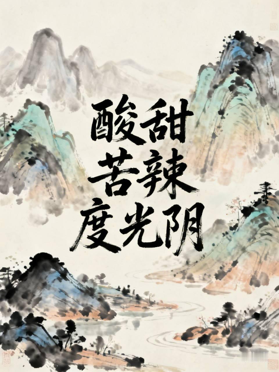 下联：酸甜苦辣度光阴。