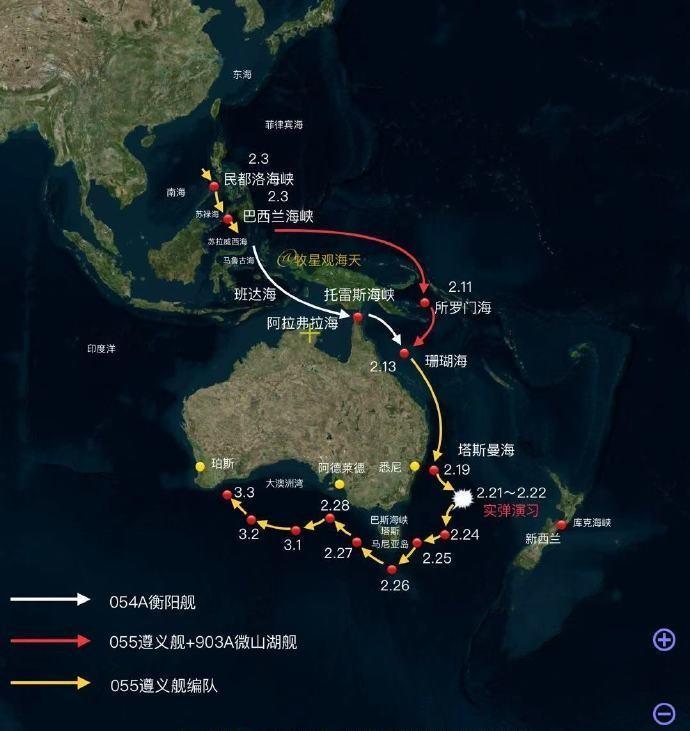 家门口来了不速之客，澳大利亚慌得一批！

今年春节刚过，咱们的055万吨大驱就跑