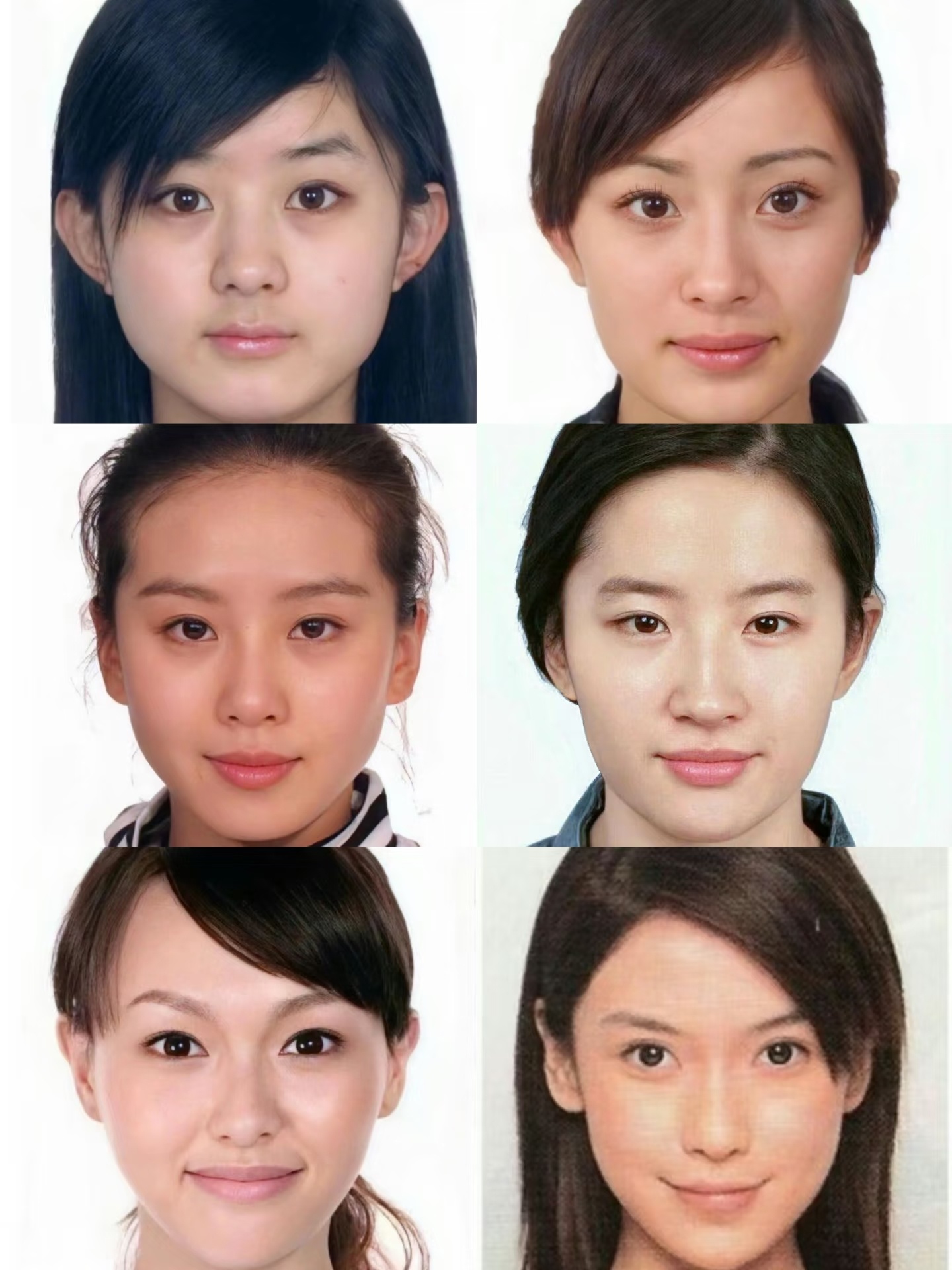 女明星证件照 