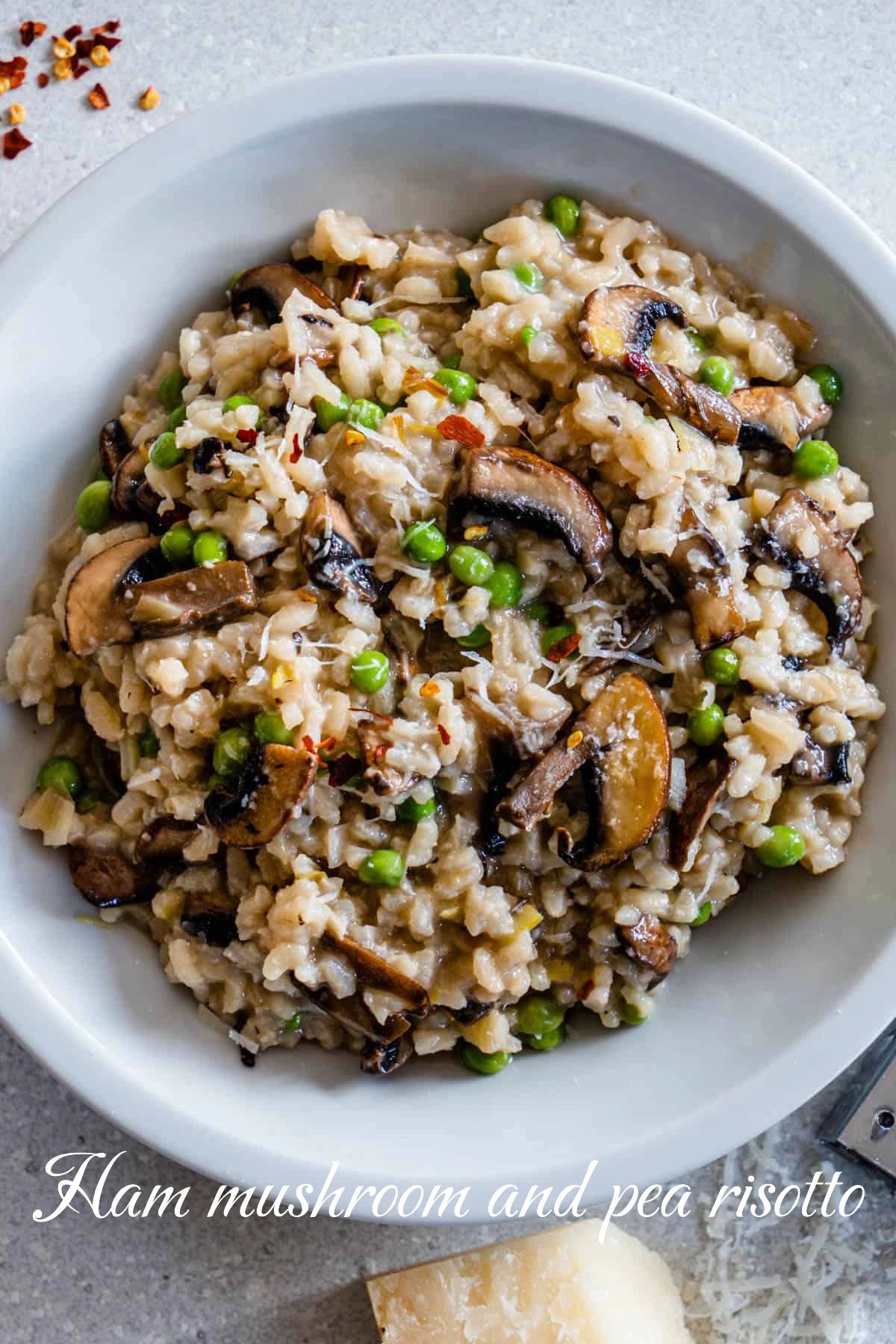 帕尔马火腿蘑菇青豆烩饭 ｜Risotto 🇮🇹