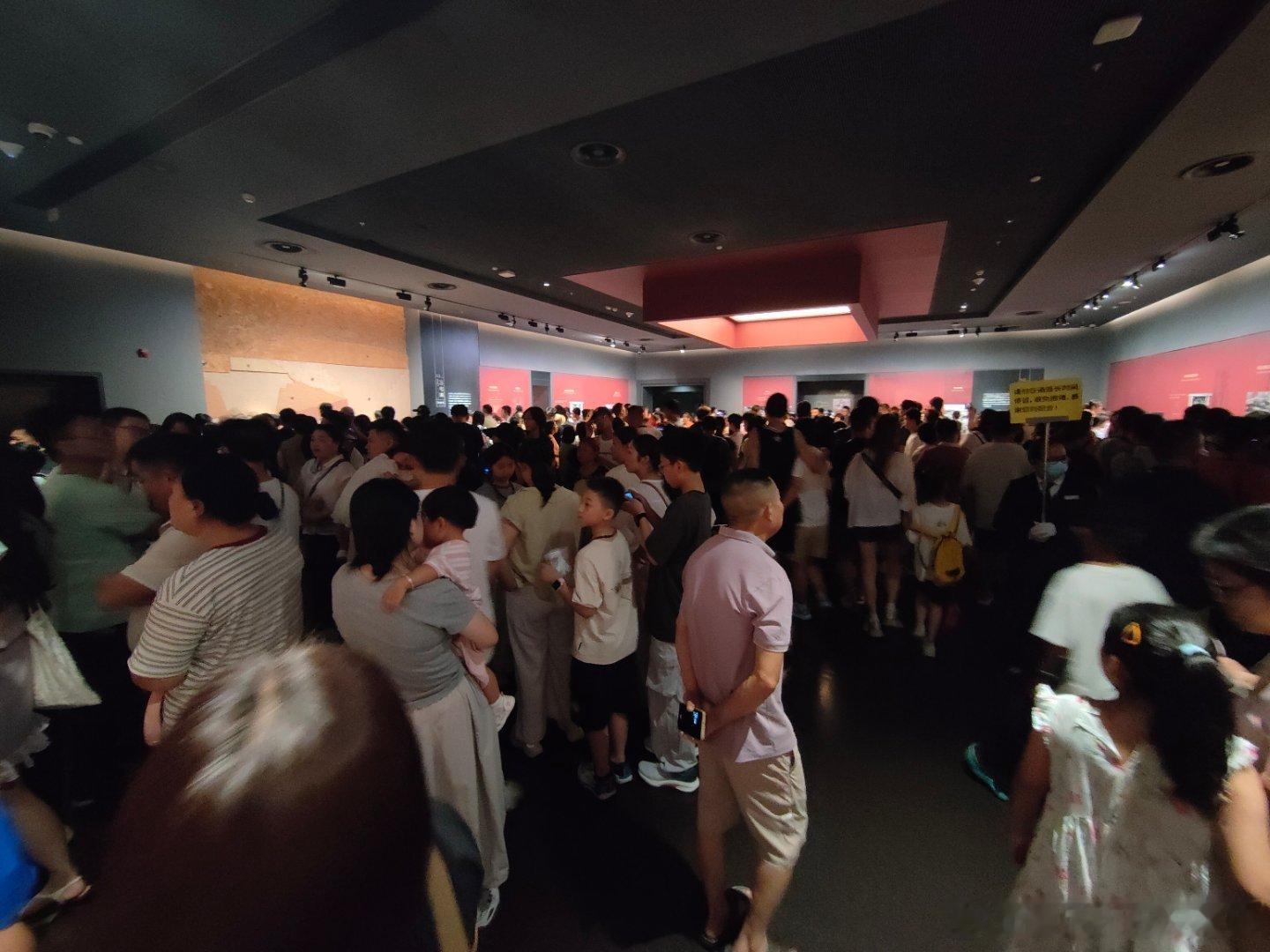今早10点多湖南省博马王堆展厅的人山人海！我是有多无知才会在暑假里买了98/人的