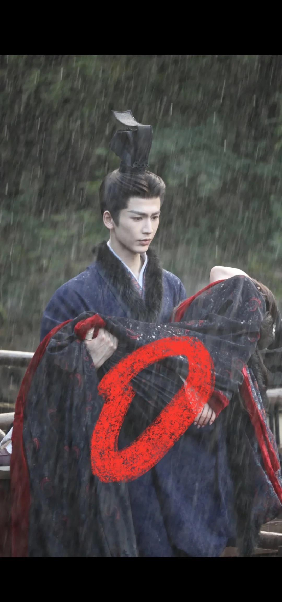 张凌赫雨中一分钟