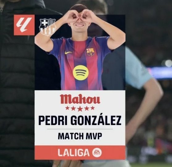 全场最佳：佩德里❤️💙巴萨巴萨vs塞尔塔巴萨1比0塞尔塔