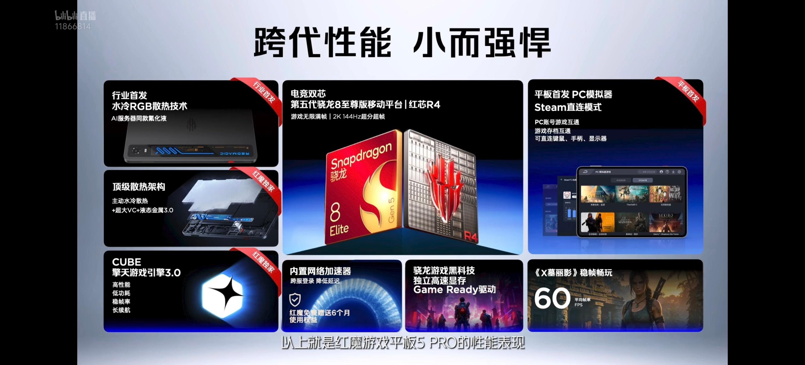 红魔游戏平板5Pro 内置PC模拟器和steam直连是我没想到的，以后直接掌上玩
