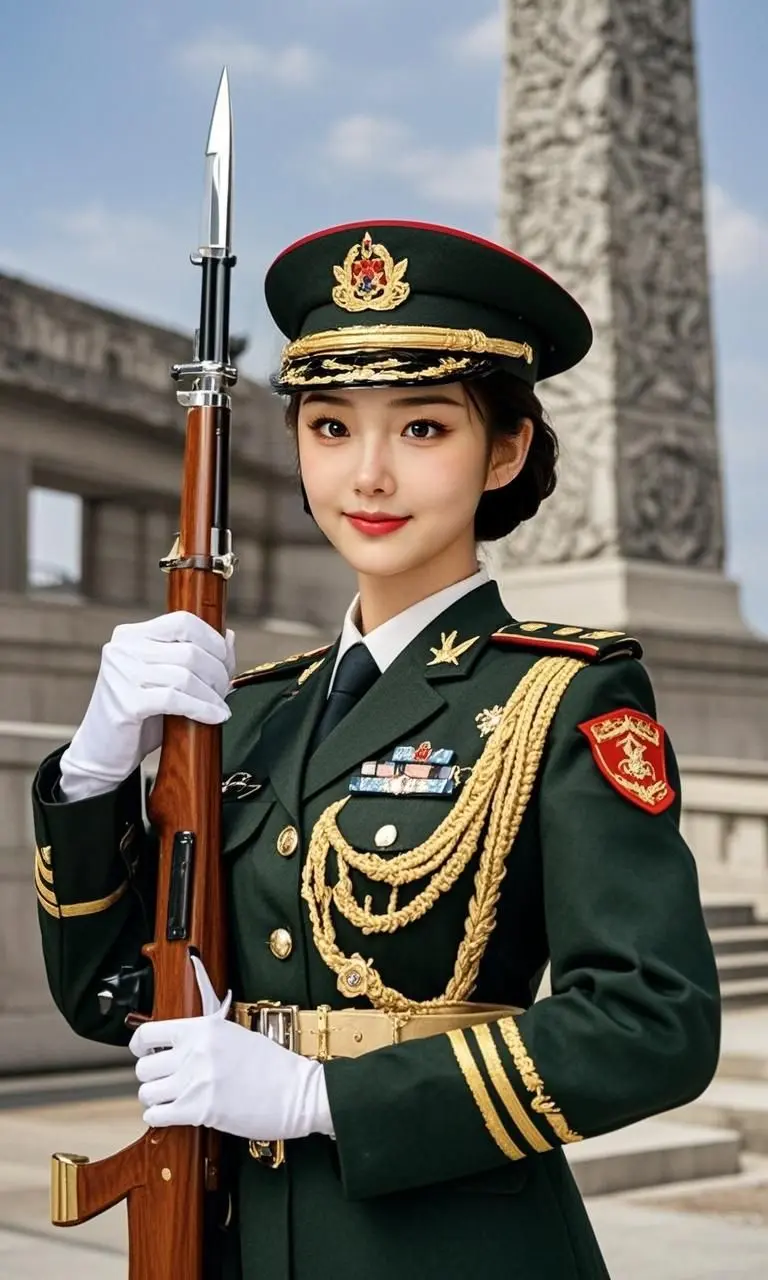 AI将校红旗英姿