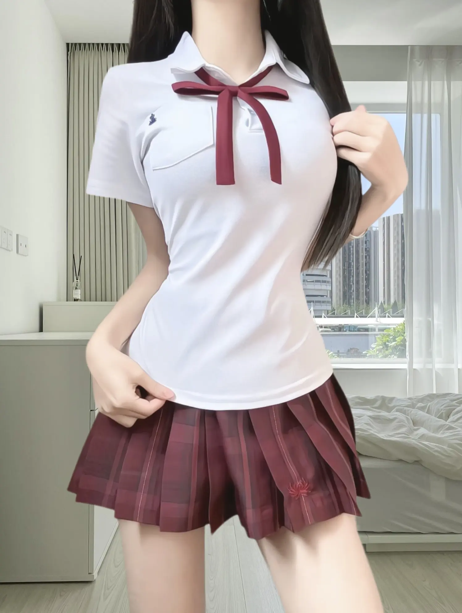 jk穿搭 女大学生 学院风穿搭  清纯甜美