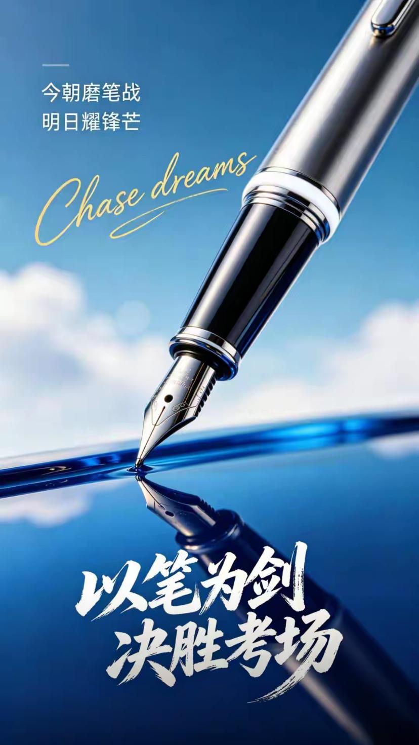 🎈🖊️2026./6.7.以笔为剑.圆梦今夏🗡️

🖊️提笔赴考场，少年