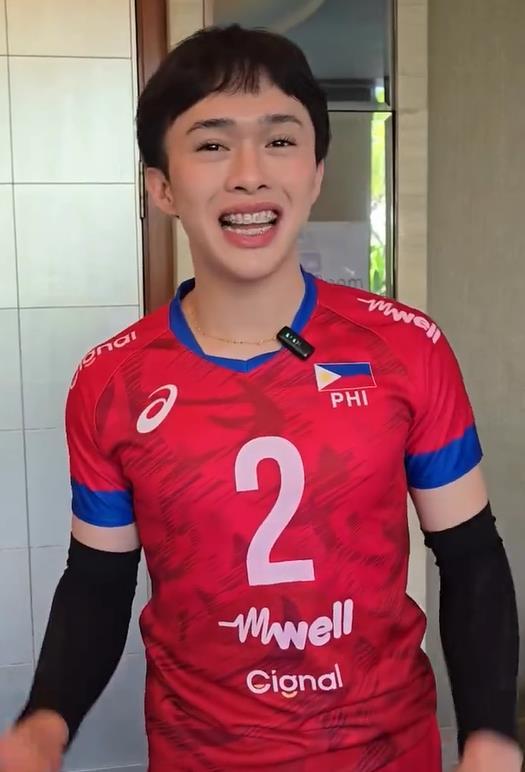 菲律宾男排的二号：阿达贾尔。即将开始的男排世锦赛，作为东道主的菲律宾男排也是拍摄