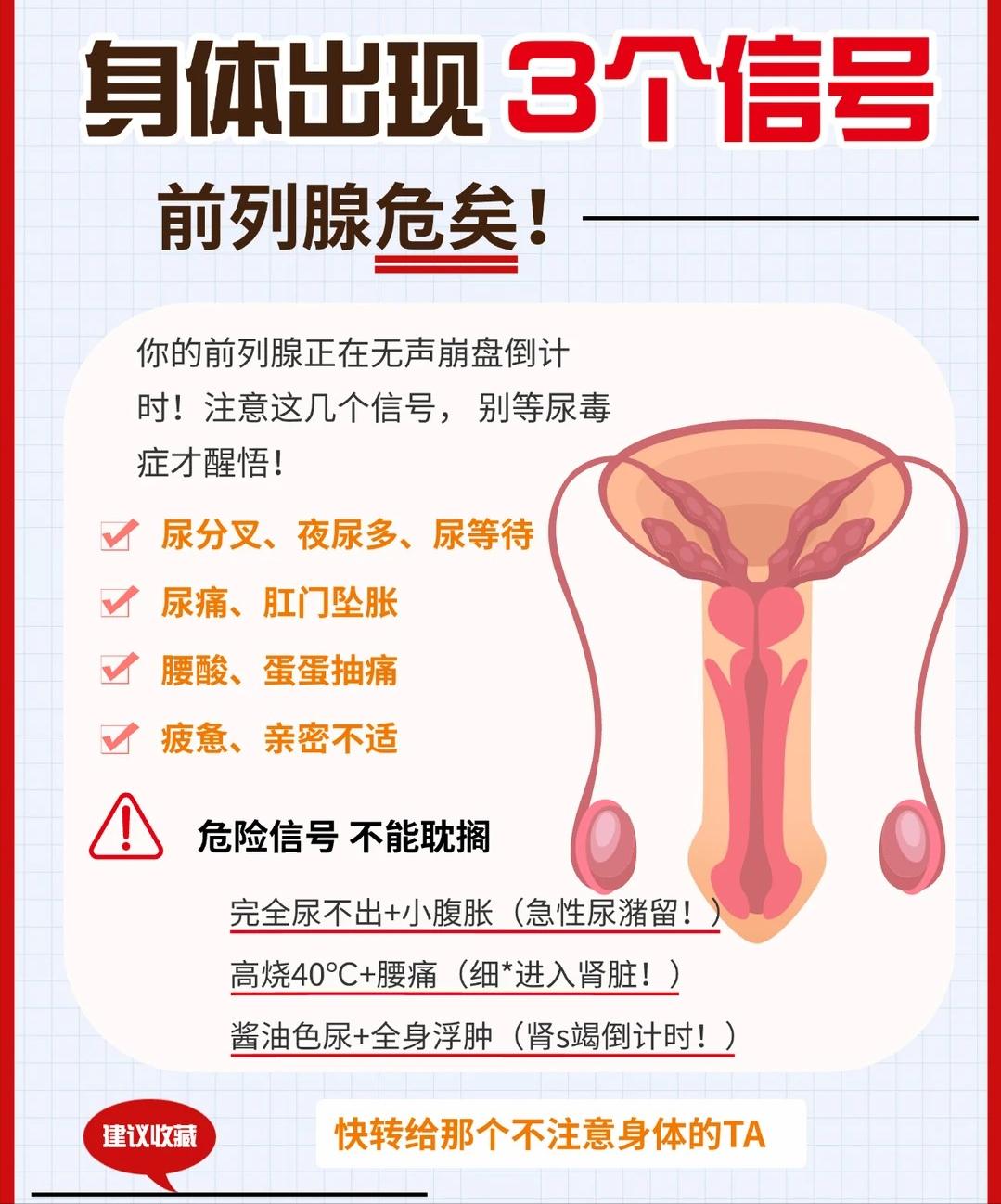 男生必看！身体出现这三个信号！前列腺危矣