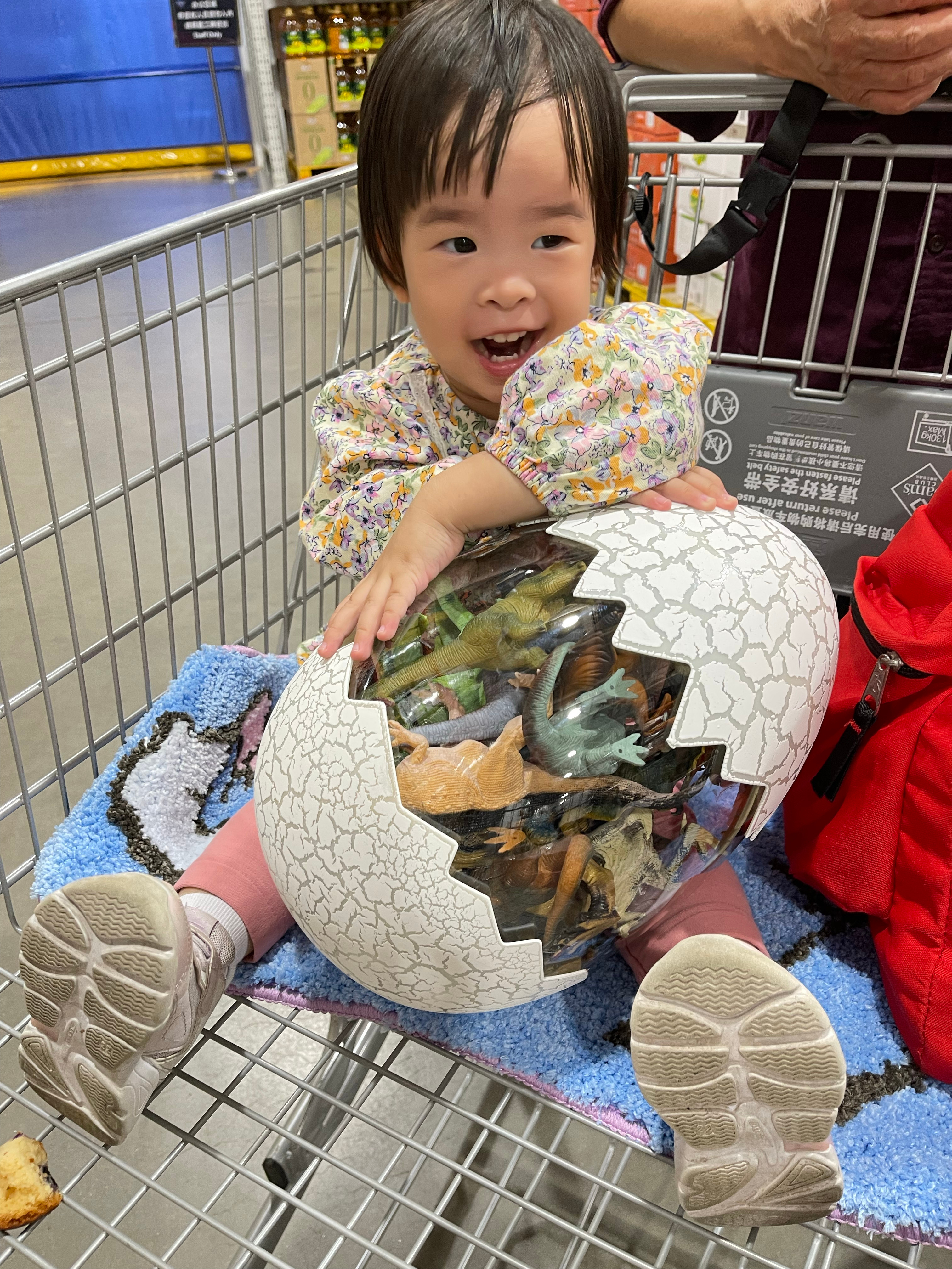 买了一个新玩具，恐龙蛋🥚。#可可Chloe# ​​​