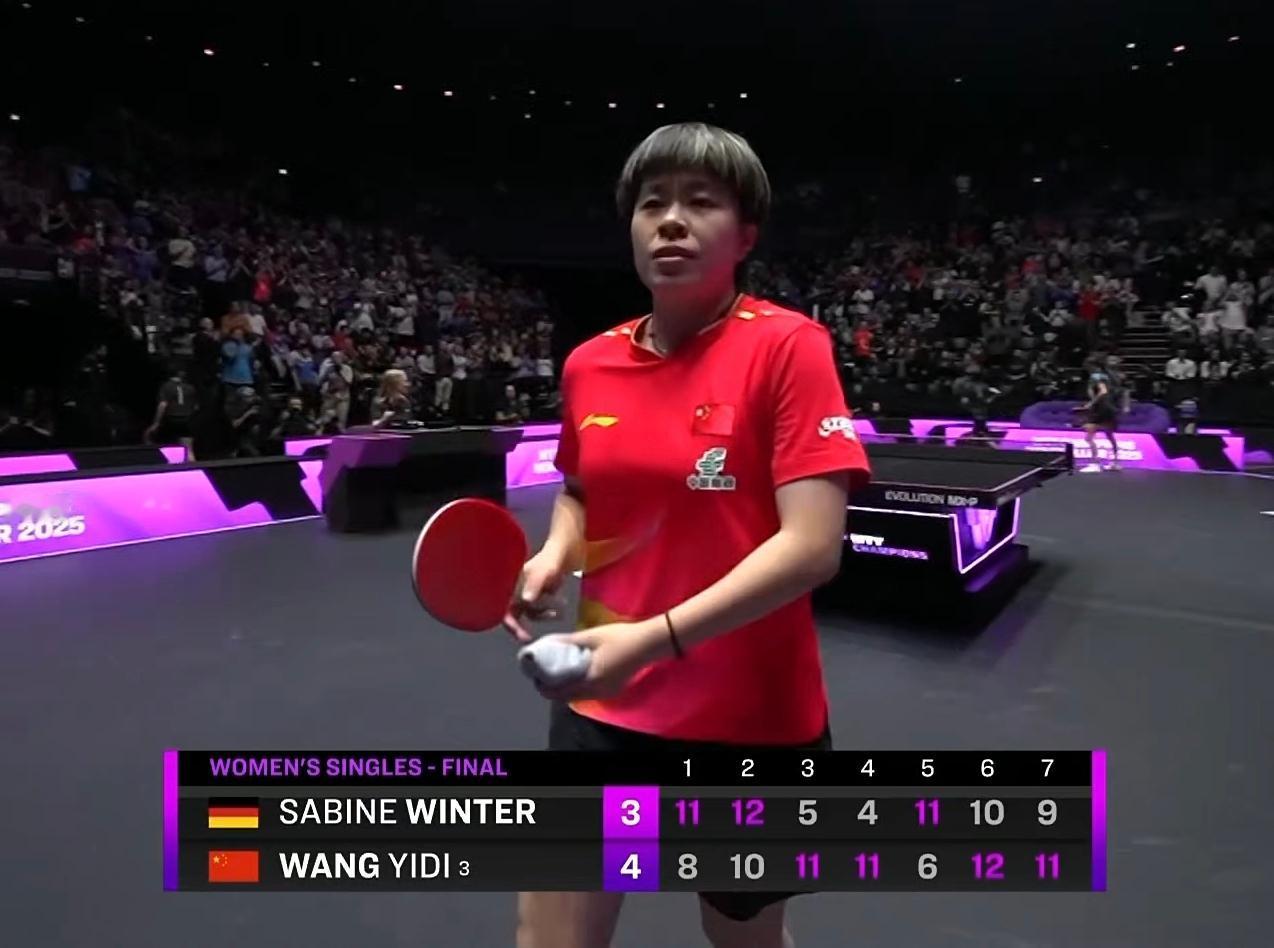 恭喜王艺迪夺冠，1000积分到手！
蒙彼利埃冠军赛 女单决赛刚刚结束，国乒王艺迪