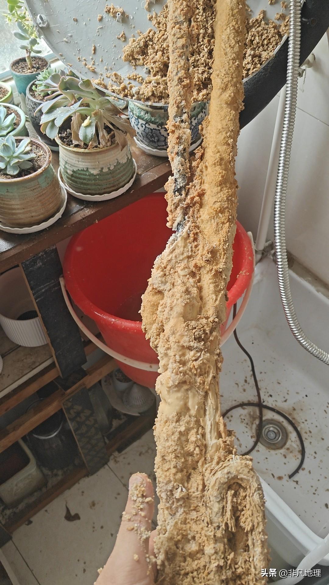 你家的阳台太阳能热水器清洗了吗？

终于抽空把家里的壁挂太阳能热水器的加热棒拆下