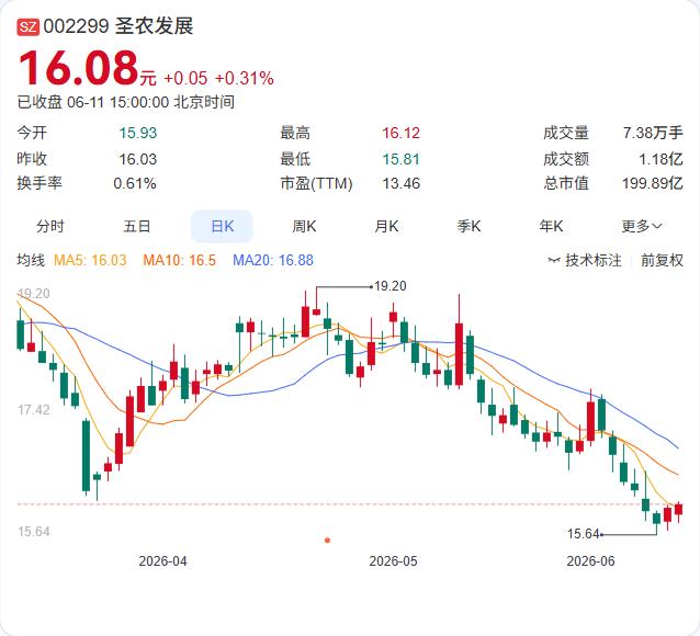 深加工收入大涨44%，出口飙增40%！圣农发展5月成绩单揭晓，C端持续发力

圣