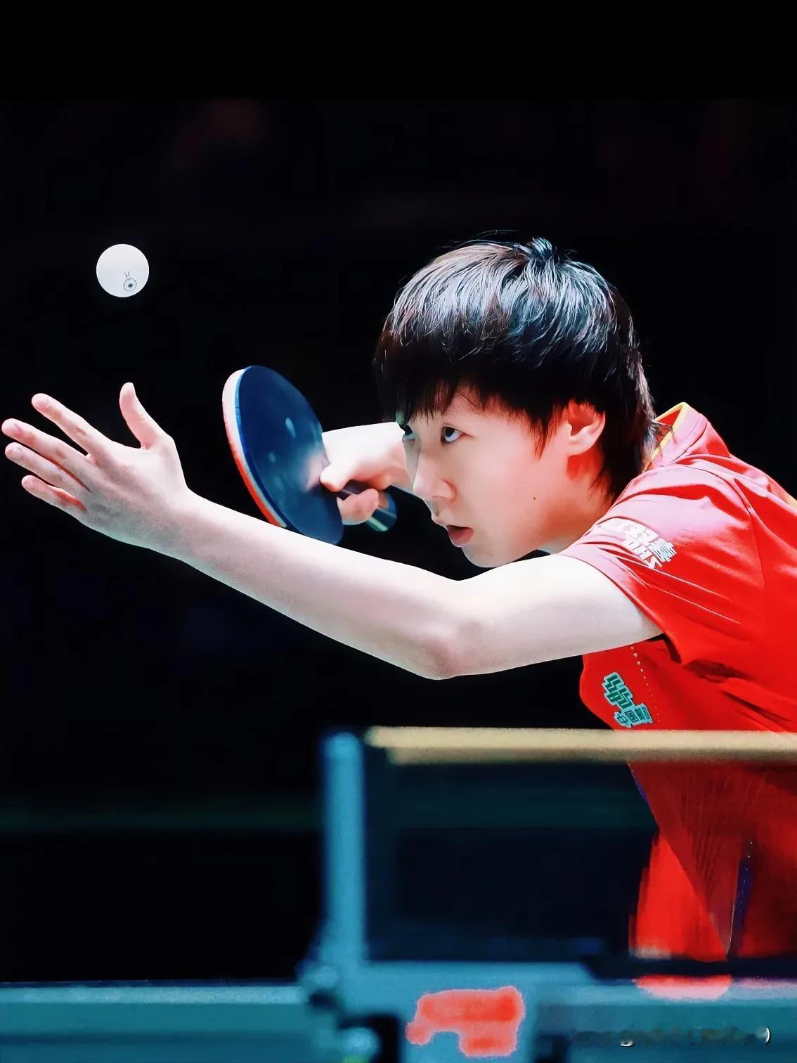 今晚，请把最热烈的掌声！
送给王曼昱！

王曼昱3-0干脆利落地解决了张本美和，