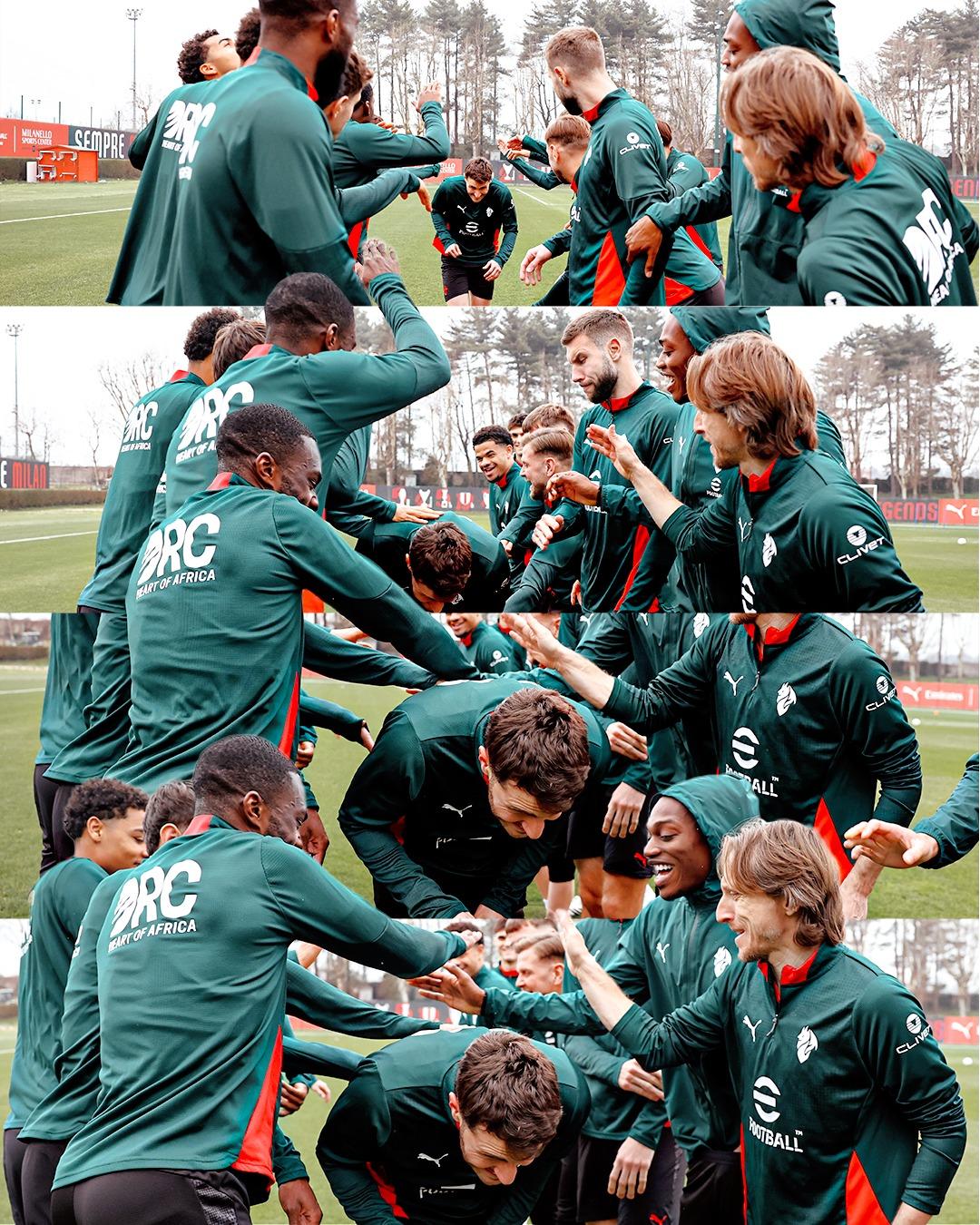 给希门尼斯的“列队仪式”🙌😂

桑蒂，欢迎归队👊