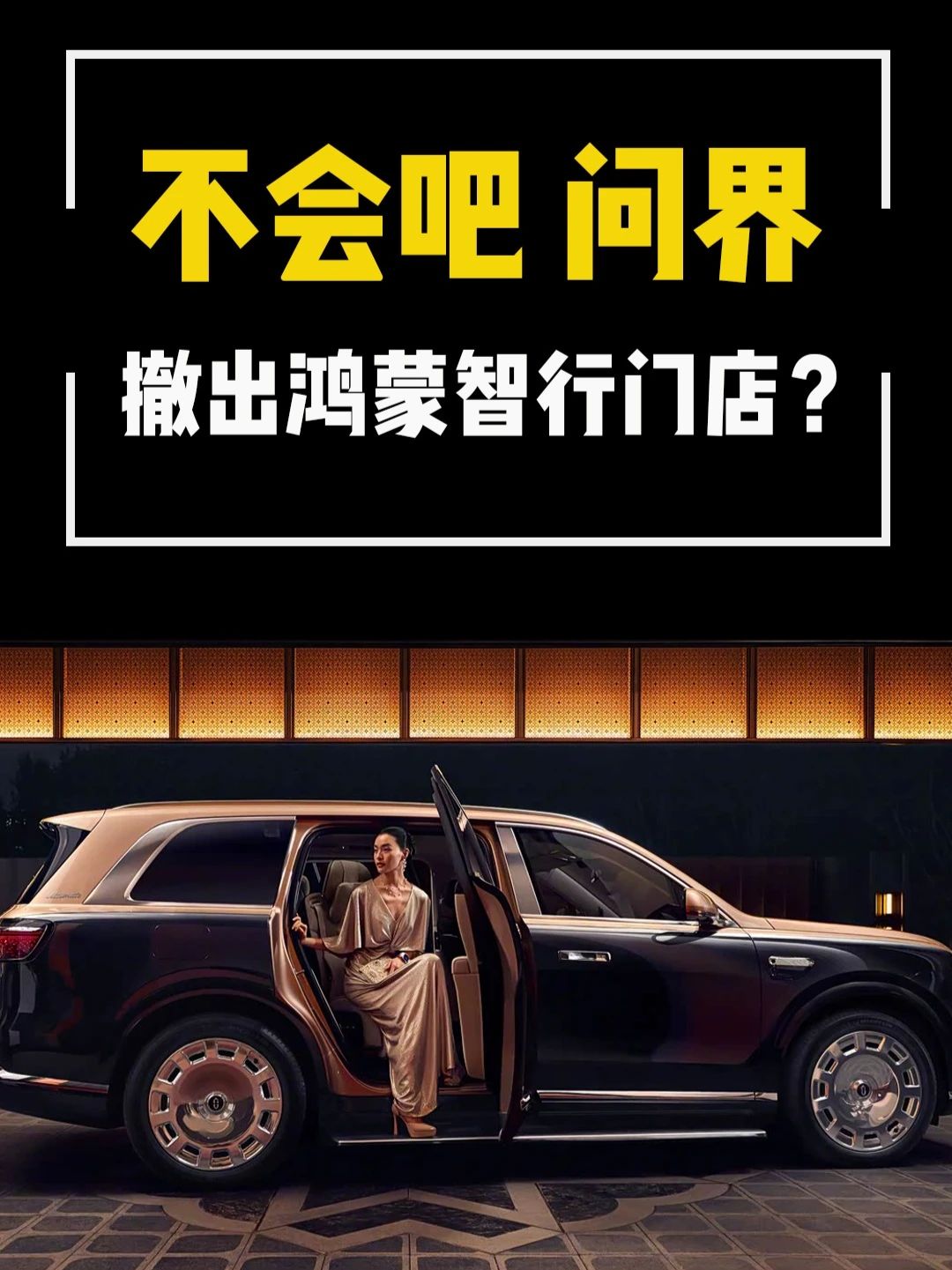 不会吧，问界撤出鸿蒙门店？ #问界 #鸿蒙智行 #问界M9