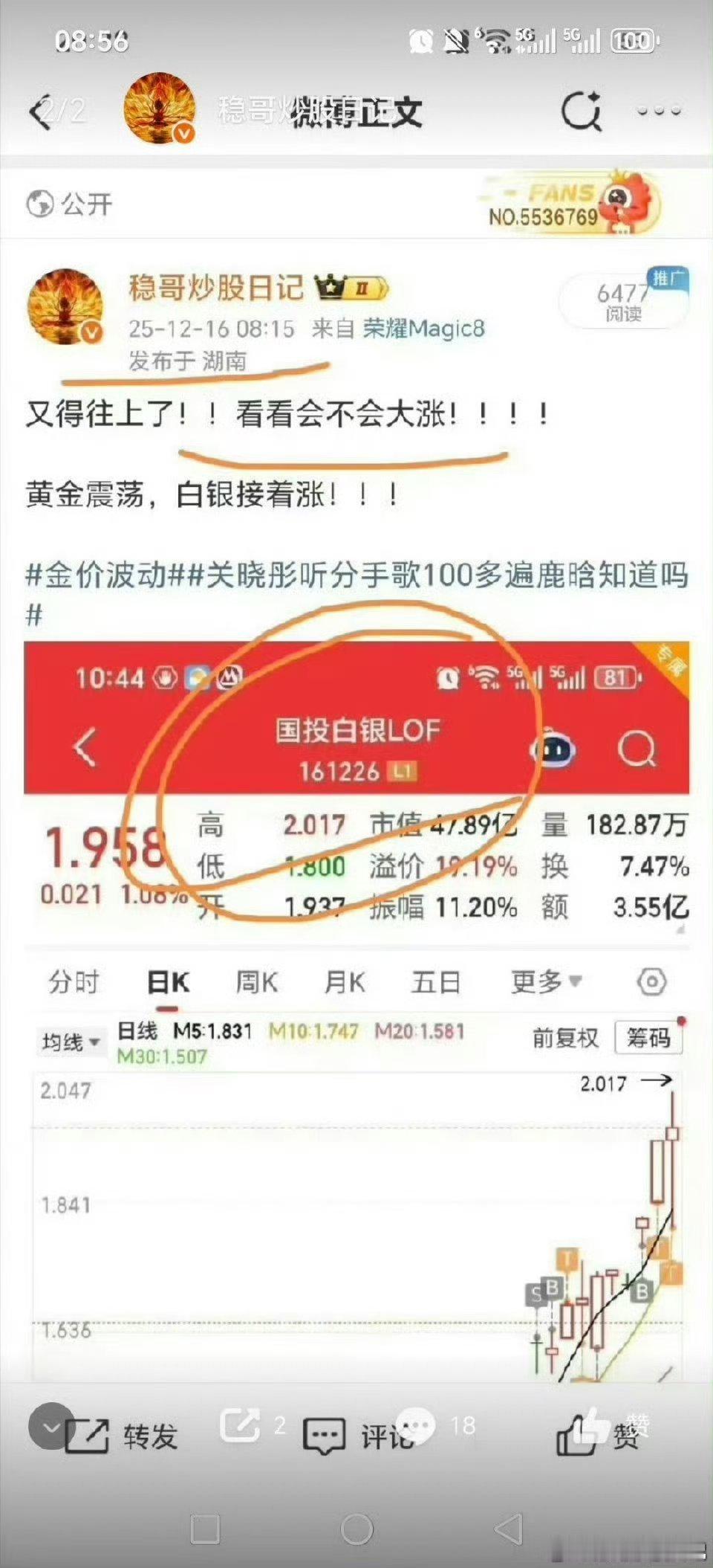 国投白银lof提三次86点！！16号让人再去国投白银 lof，18点利润出！19