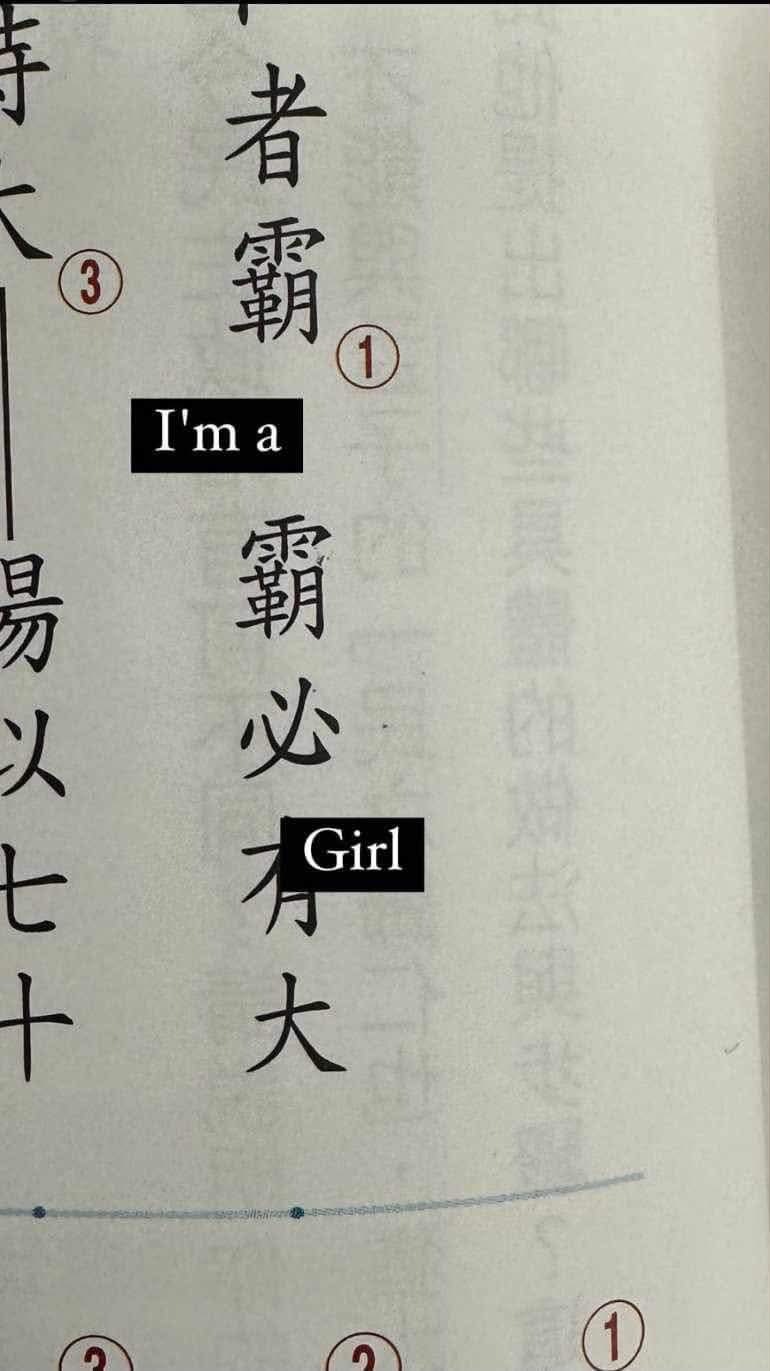 In a 霸必 worldmeme