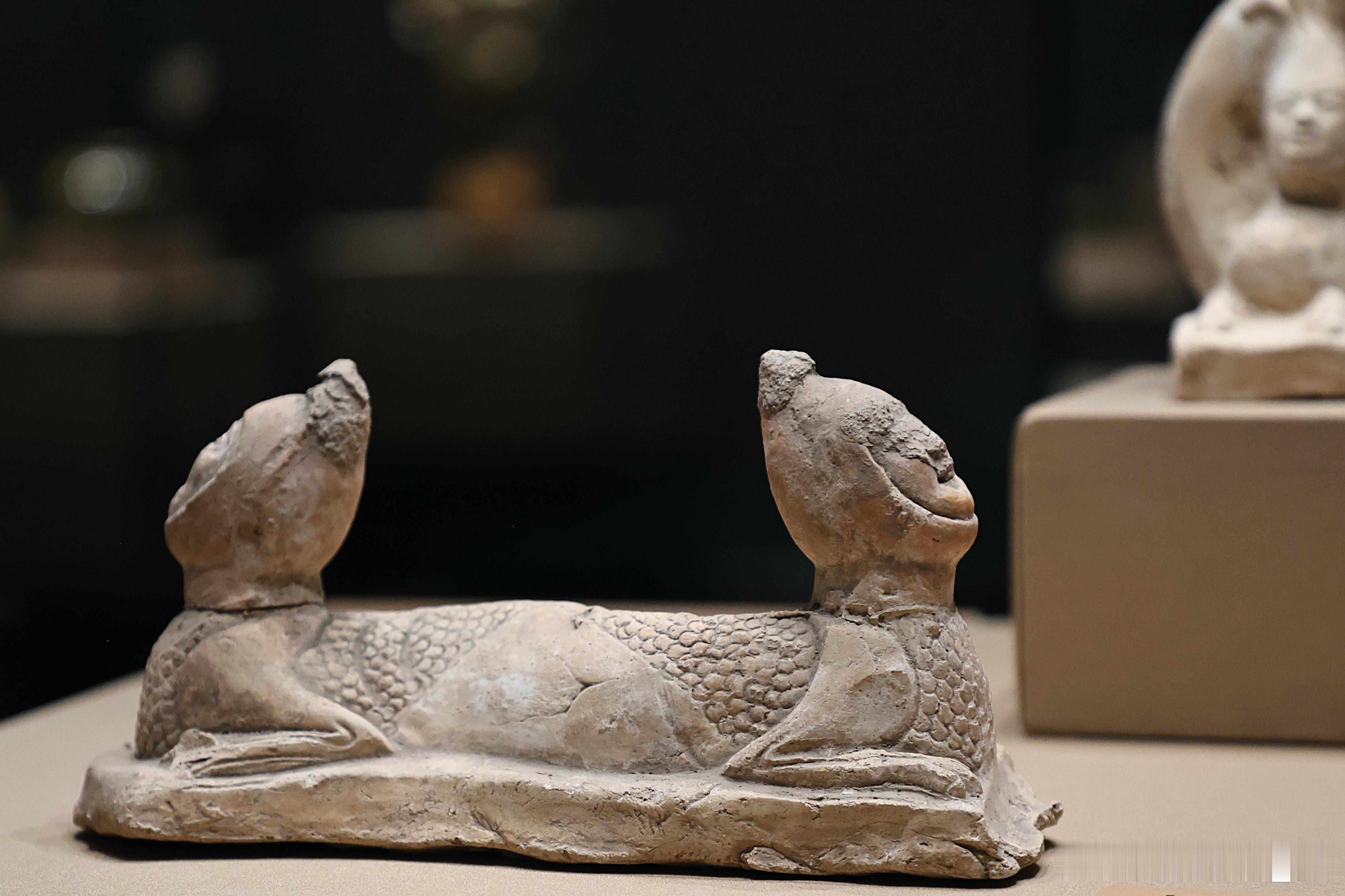 我的2026 【中国之中-中原古代文明精粹】人面连体鱼身陶俑唐（公元618-90