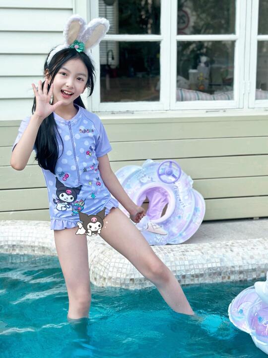 夏天做个元气满满的女孩～今日份泳装look～