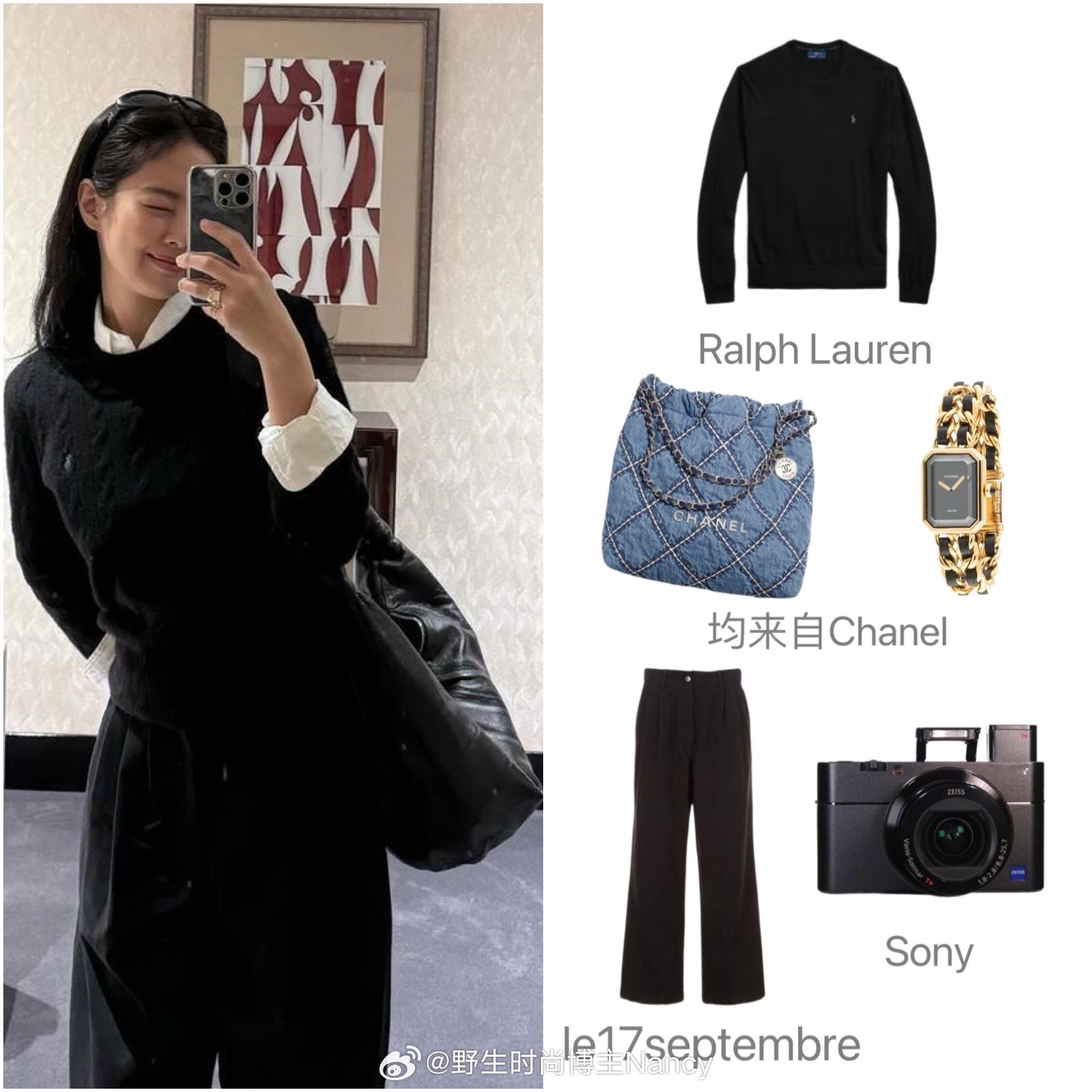 Jennie金智妮ins晒照，简约黑白搭配时髦日常。 ​​​