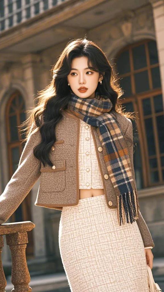 时尚小姐姐#复古美女氛围感# 演绎职场新魅力#小香风时尚大气穿搭
