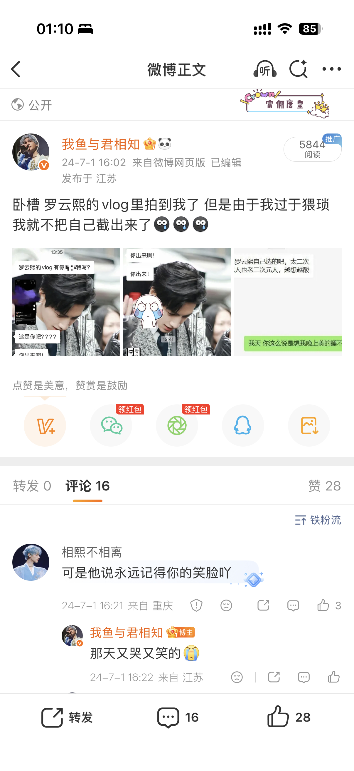 两次演唱会都入镜罗云熙的演唱会vlog 我已爽死 哦哈哈现在的心情就是猴子荡秋千