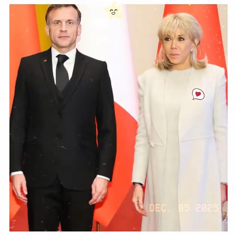 马克龙带妻访华，网友却盯着72岁的布丽吉特争论不休，这关注点也太偏了吧！
 
总