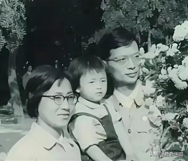 第一张照片是杨澜和父母小时候的合影，父母都是知识分子。

父亲杨鑫楠，北京外国语