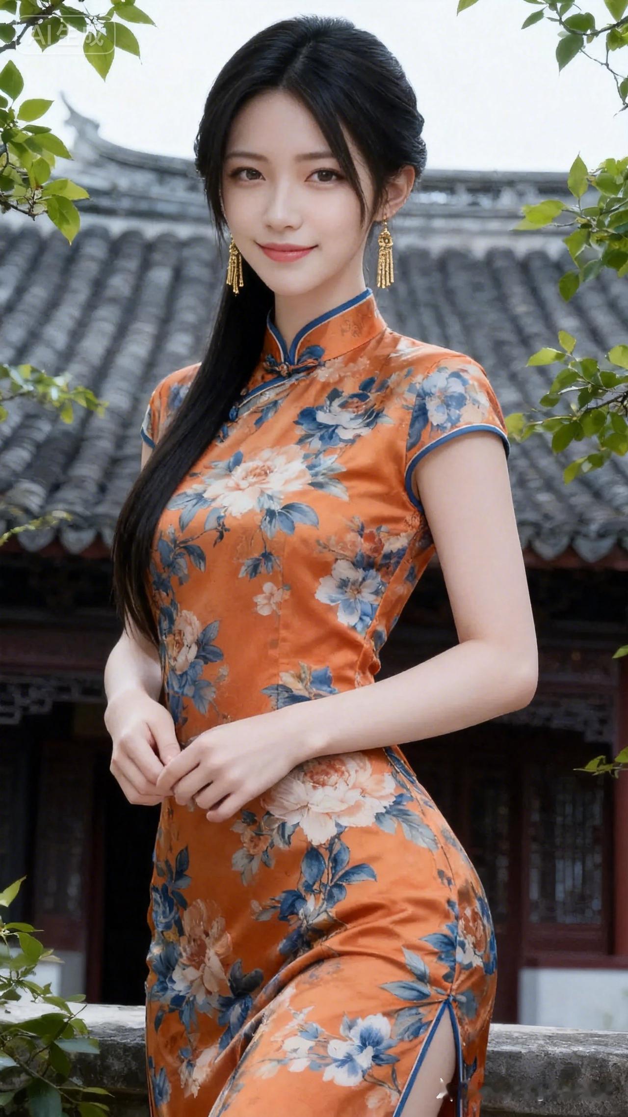 旗袍美人，古典韵味，优雅气质，韵味十足！