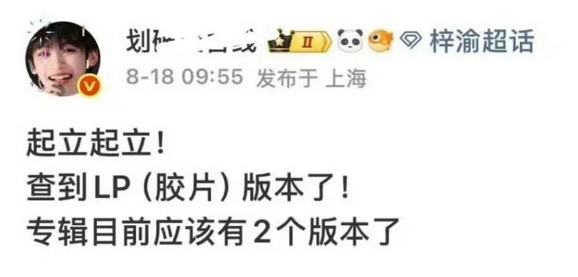 其实ndz你们也没必要特别强调lp是黑胶胶片的意思 梓渝专辑里面有lp