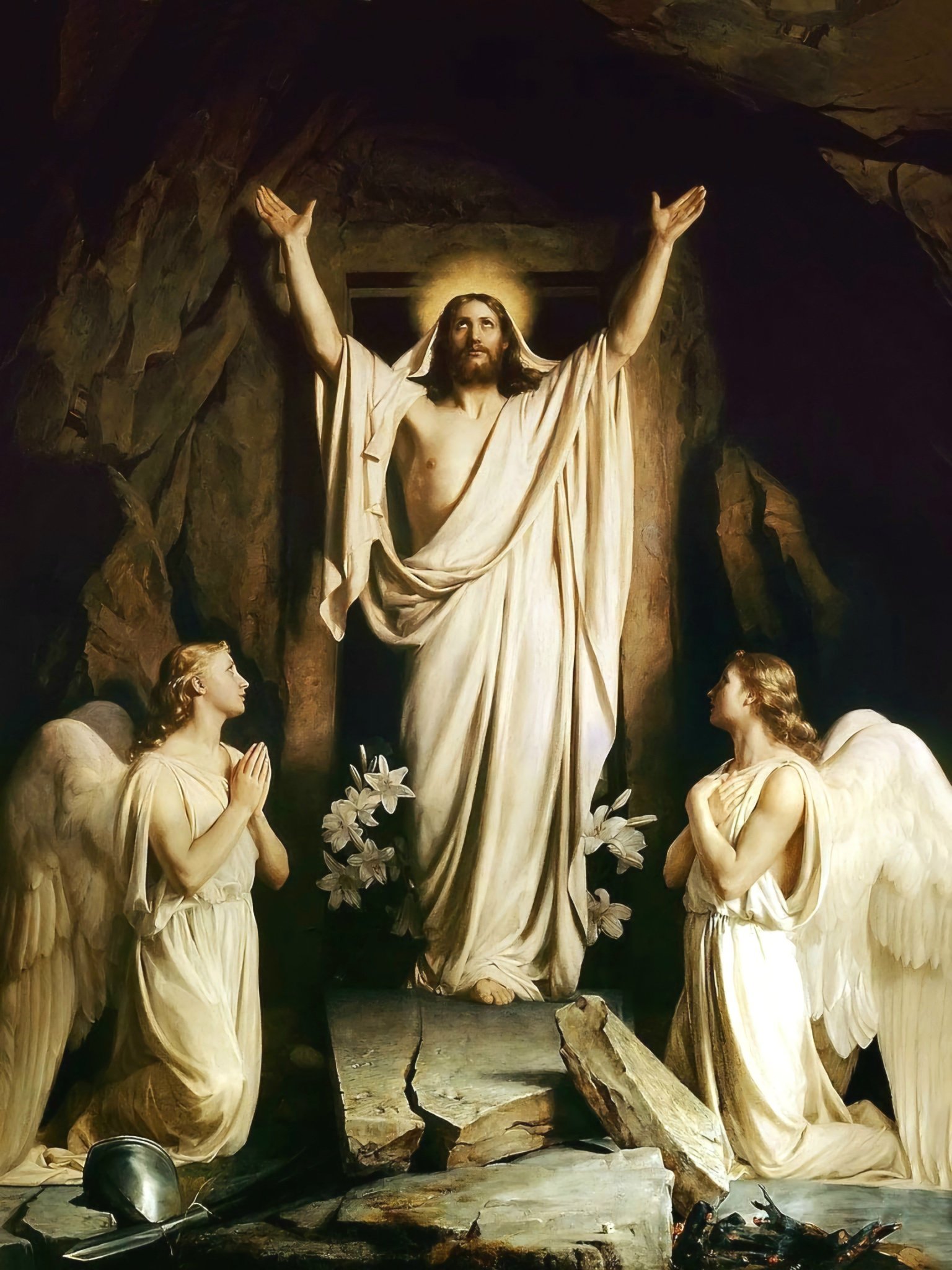 Carl Heinrich Bloch,The Resurrection, c.