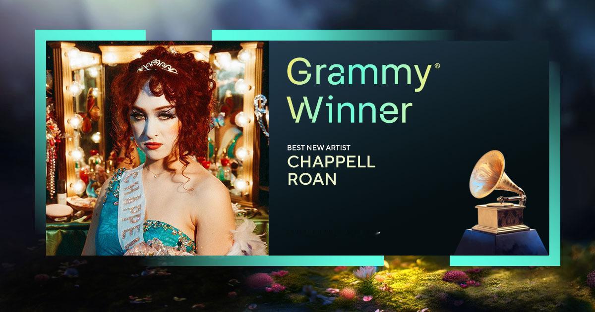 格莱美  最佳新人：Chappell Roan！！！ 